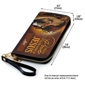 There Is Power In The Name Of Jesus - Awesome Personalized Clutch Purses - AT4081457