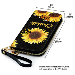 I Can Only Imagine Sunflower And Cross - Personalized Clutch Purses - AT4080914