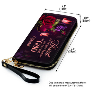 Blessed Are The Pure In Heart For They Shall See God - Awesome Personalized Clutch Purses - AT4081421