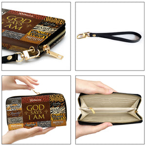 God Says I Am Unique - Thoughtful Gift For Christians - Personalized Clutch Purses - AT4080967