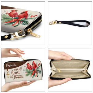 Cardinal Bird I‘ll Hold You In My Heart - Unique Personalized Clutch Purses - AT4081401