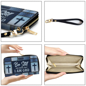 Christian Be Still And Know That I Am God - Unique Personalized Clutch Purses - AT4081449