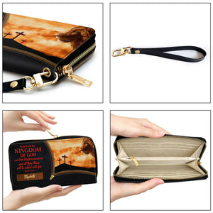 Seek First The Kingdom Of God And His Righteousness - Unique Personalized Clutch Purses - AT4081455