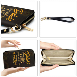 Delight Yourself In The Lord - Thoughtful Gift For Christians - Personalized Clutch Purses - AT4080737