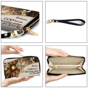 God Has An Amazing Plan For Your Life - Elegant Personalized Bird And Flower Clutch Purses - AT4080745