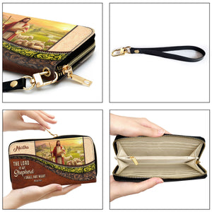 The Lord Is My Shepherd, I Shall Not Want - Unique Personalized Clutch Purses - AT4081437