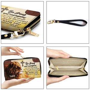 Be Strong And Courageous - Thoughtful Gift For Christians - Personalized Clutch Purses - AT4080708