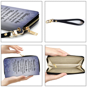 Blessed Is She Who Daily Imparts Nurturing Care And Kindness Of Heart - Personalized Clutch Purses - AT4080729