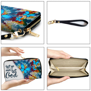 Let Go And Let God - Unique Personalized Clutch Purses - AT4081425