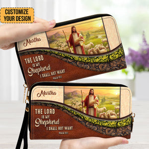 The Lord Is My Shepherd, I Shall Not Want - Unique Personalized Clutch Purses - AT4081437