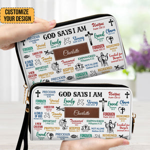 What God Says About You - Unique Personalized Clutch Purses - AT4080939