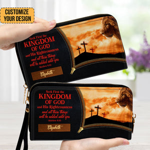 Seek First The Kingdom Of God And His Righteousness - Unique Personalized Clutch Purses - AT4081455