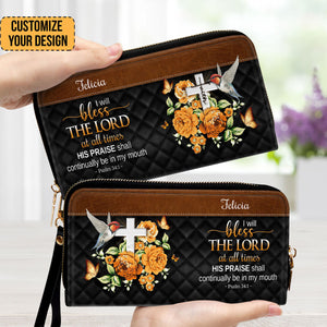 I Will Bless The Lord At All Times - Thoughtful Gift For Christians - Personalized Clutch Purses - AT4080828