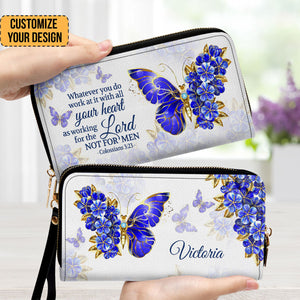 Nehemiah 810 The Joy Of The Lord Is My Strength - Thoughtful Gift For Christians - Personalized Clutch Purses - AT4080919