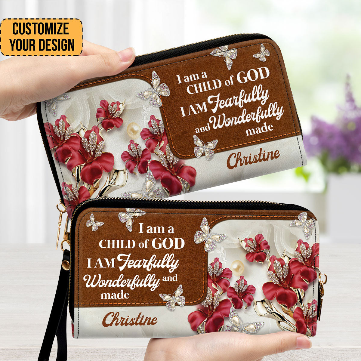 I Am A Child Of God - Thoughtful Gift For Christians - Personalized Clutch Purses - AT4080713