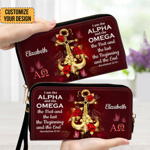 I Am The Alpha And The Omega - Unique Personalized Clutch Purses - AT4080817