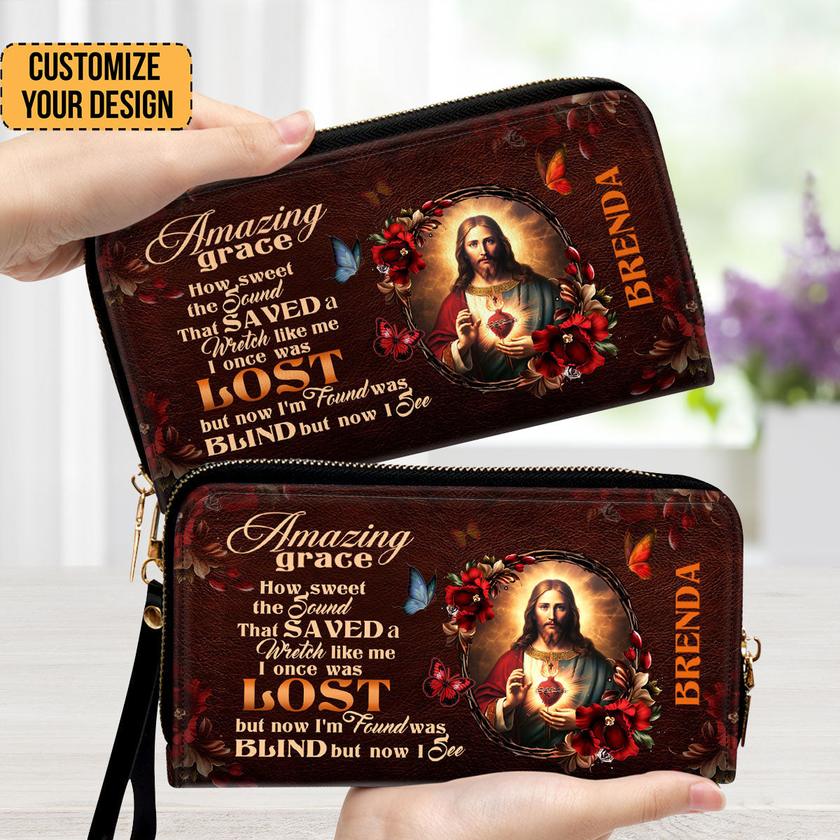 Jesus Amazing Grace - Thoughtful Gift For Christians - Personalized Clutch Purses - AT4081223