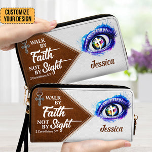 Walk By Faith, Not By Sight - Awesome Personalized Clutch Purses - AT4081427