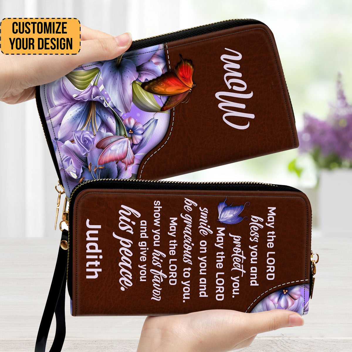 May The Lord Bless You And Protect You - Awesome Personalized Clutch Purses - AT4081339