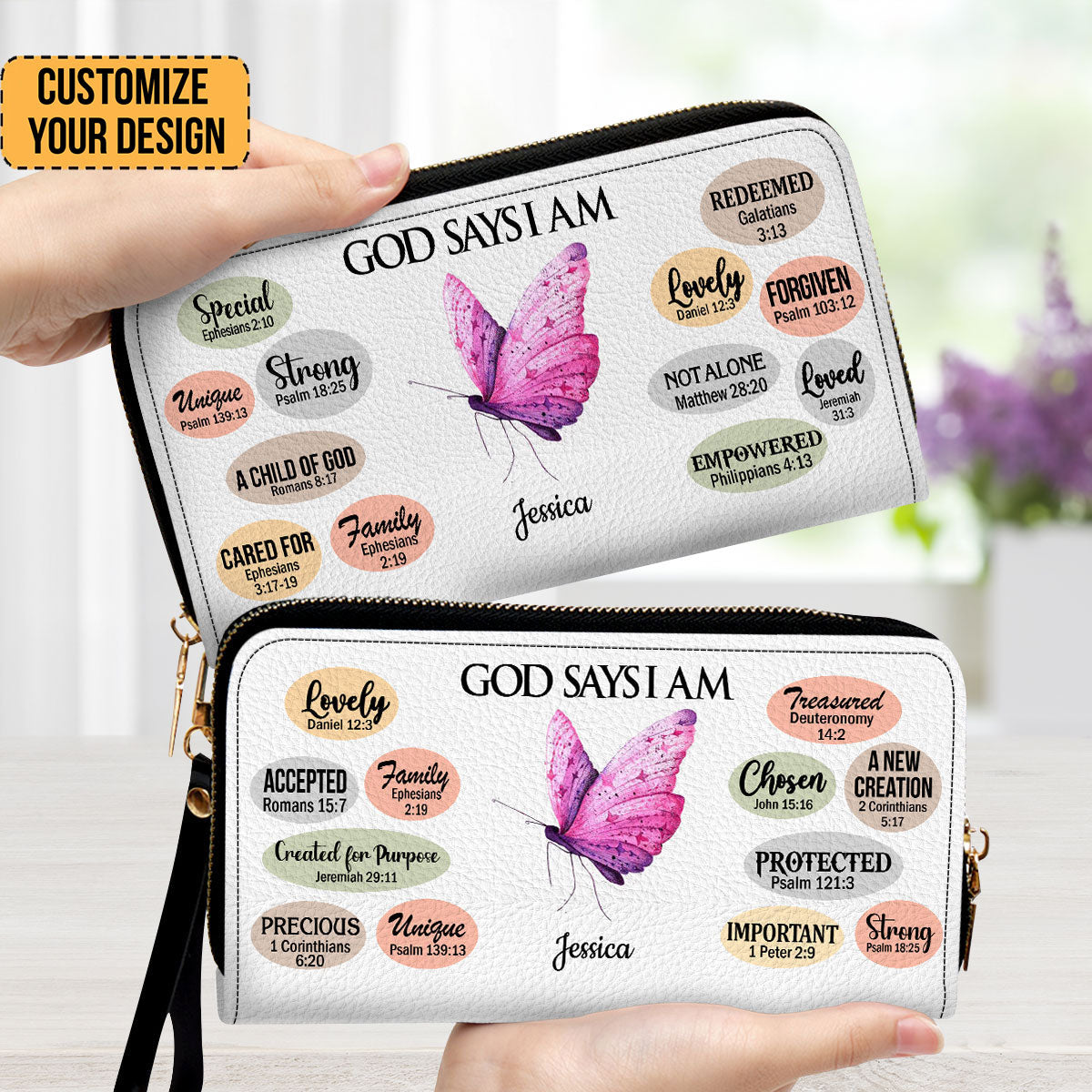 What God Says About You - Thoughtful Gift For Christians - Personalized Clutch Purses - AT4080920