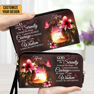 God, Grant Me The Serenity To Accept The Things I Cannot Change - Thoughtful Gift For Christians - Personalized Clutch Purses - AT4080805