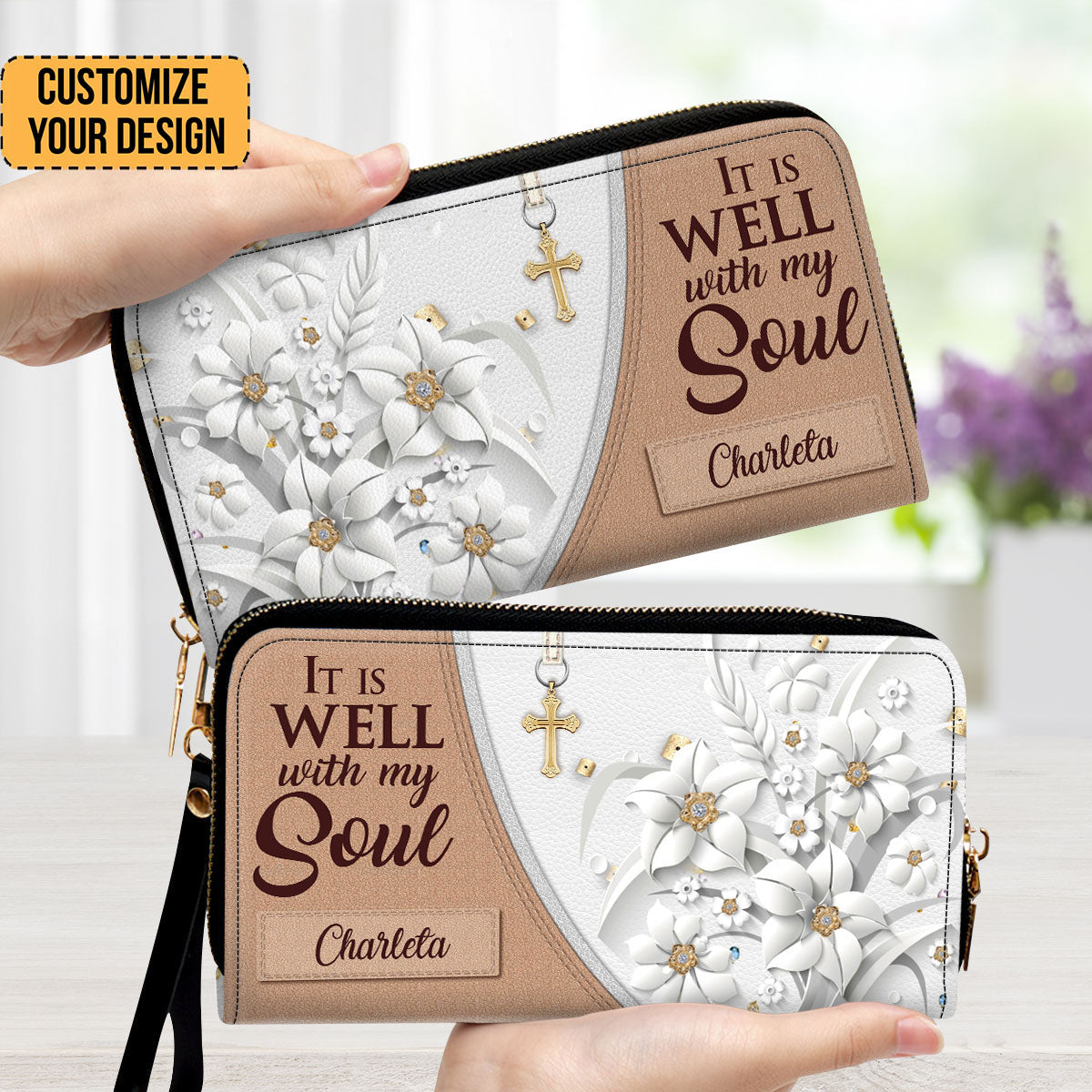 It Is Well With My Soul - Thoughtful Gift For Christians - Personalized Clutch Purses - AT4080720