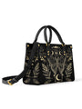 MoonwingEnigmaBlackMysticMoth_MoonPhasesGothic PersonalizedLeatherHandbag WitchyWomen_2