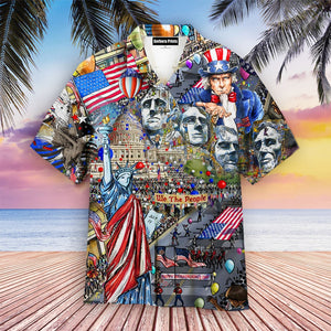 My Patriotic Heart Beats We The People America 4th Of July Outfit - Hawaiian Shirt