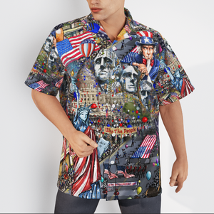 My Patriotic Heart Beats We The People America 4th Of July Outfit - Hawaiian Shirt