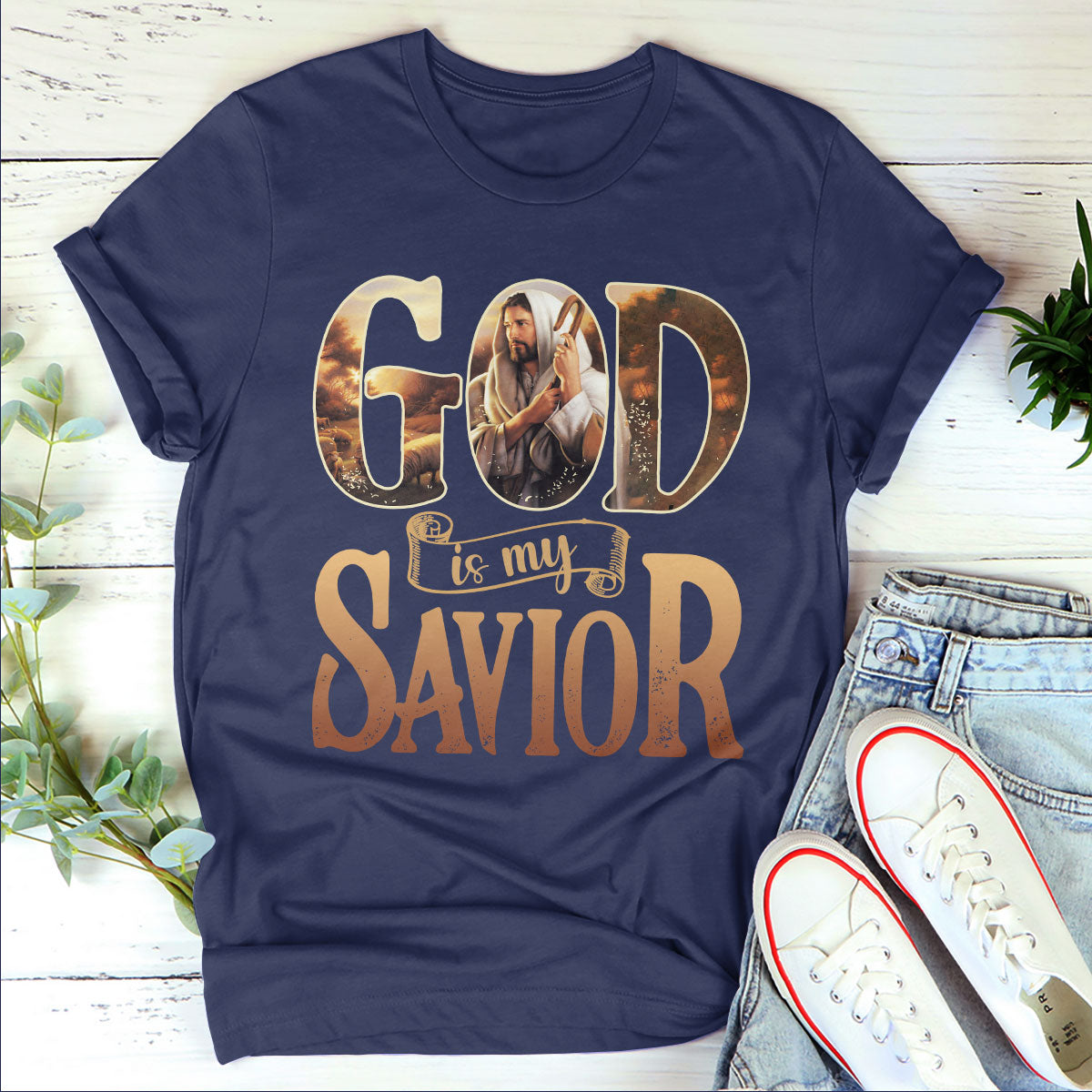 God Is My Savior - Beautiful Unisex T-shirt AHN225