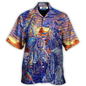 Native American Chief Respect Nature - Hawaiian Shirt