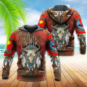 Native American Culture Bull - Hoodie