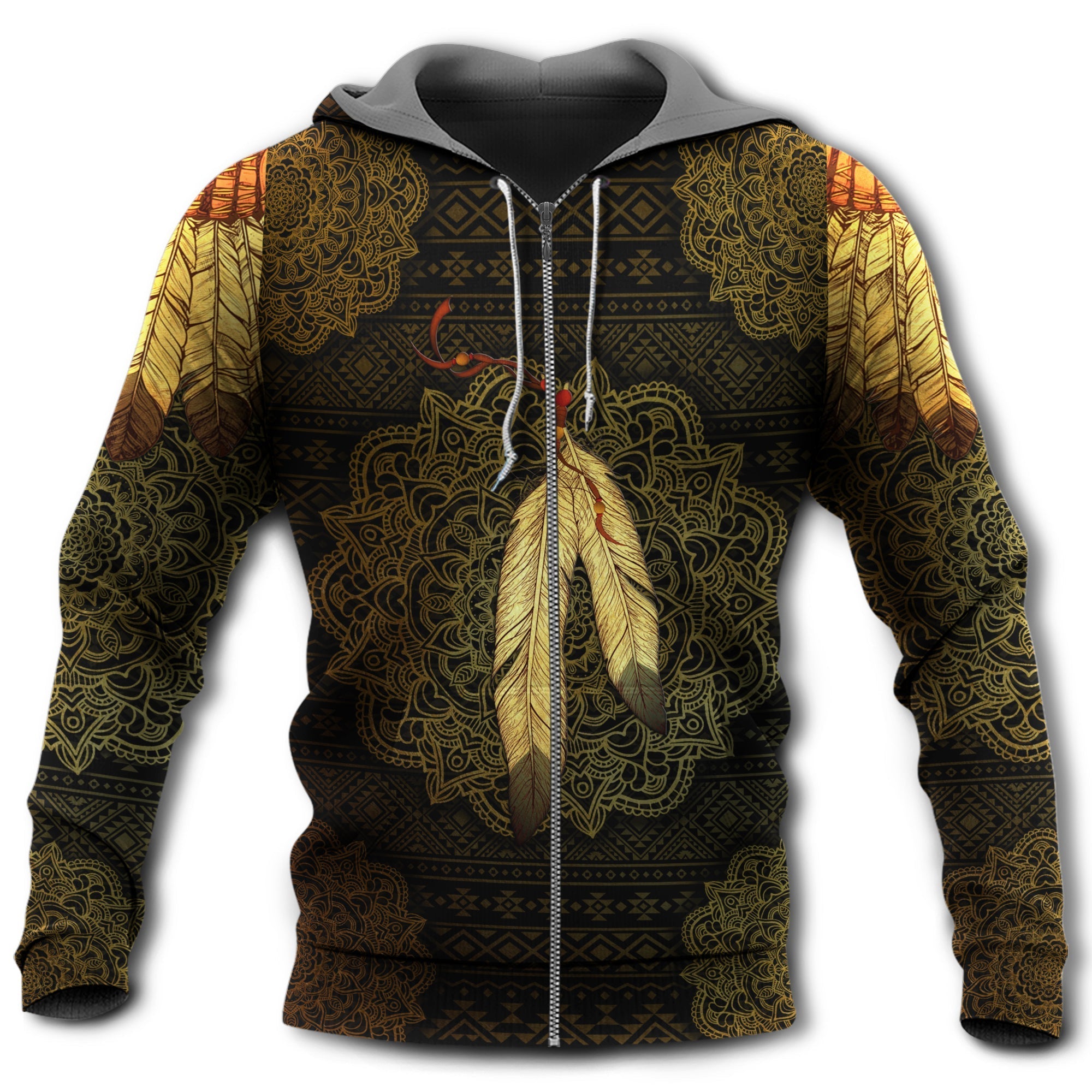 Native American Love Nature Pattern - Hoodie