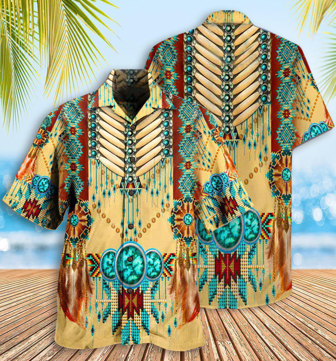 Native American Proud Pattern Costume Cosplay - Hawaiian Shirt