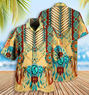 Native American Proud Pattern Costume Cosplay - Hawaiian Shirt