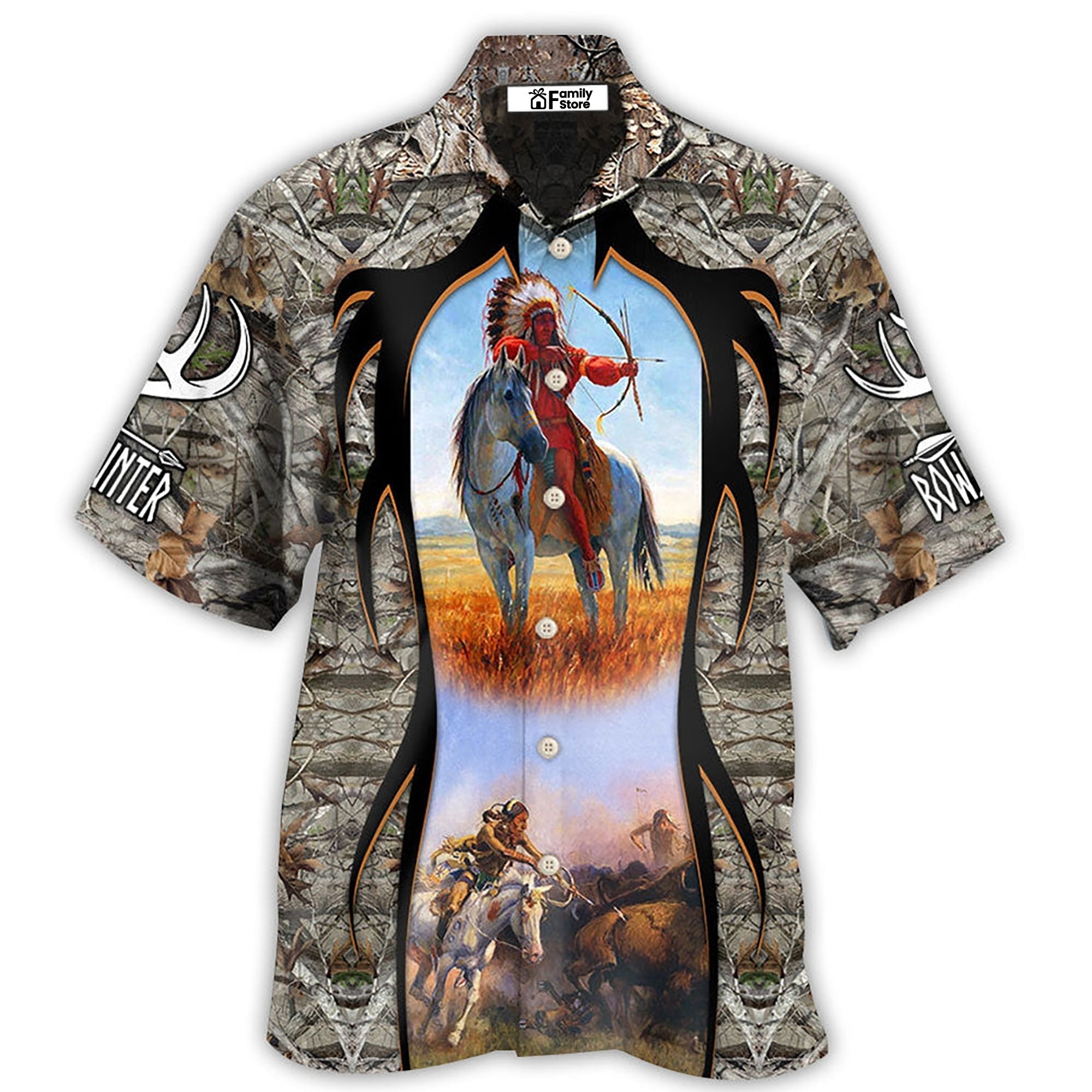 Native Bow Arrow Hunting Cool - Hawaiian Shirt