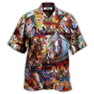 Native Horse Amazing My Soul Cool - Hawaiian Shirt