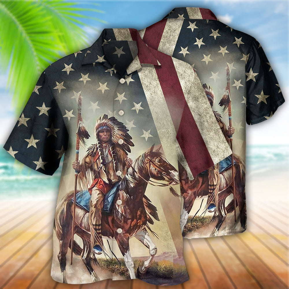 Native Horses Protect Place America - Hawaiian Shirt