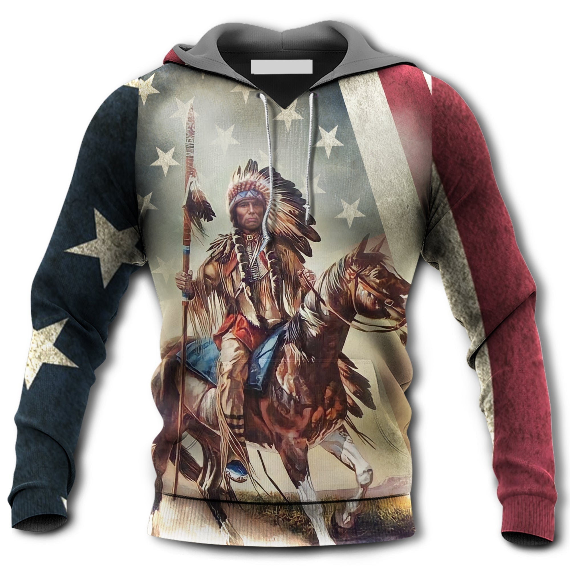 Native Horses Protect Place America - Hoodie 