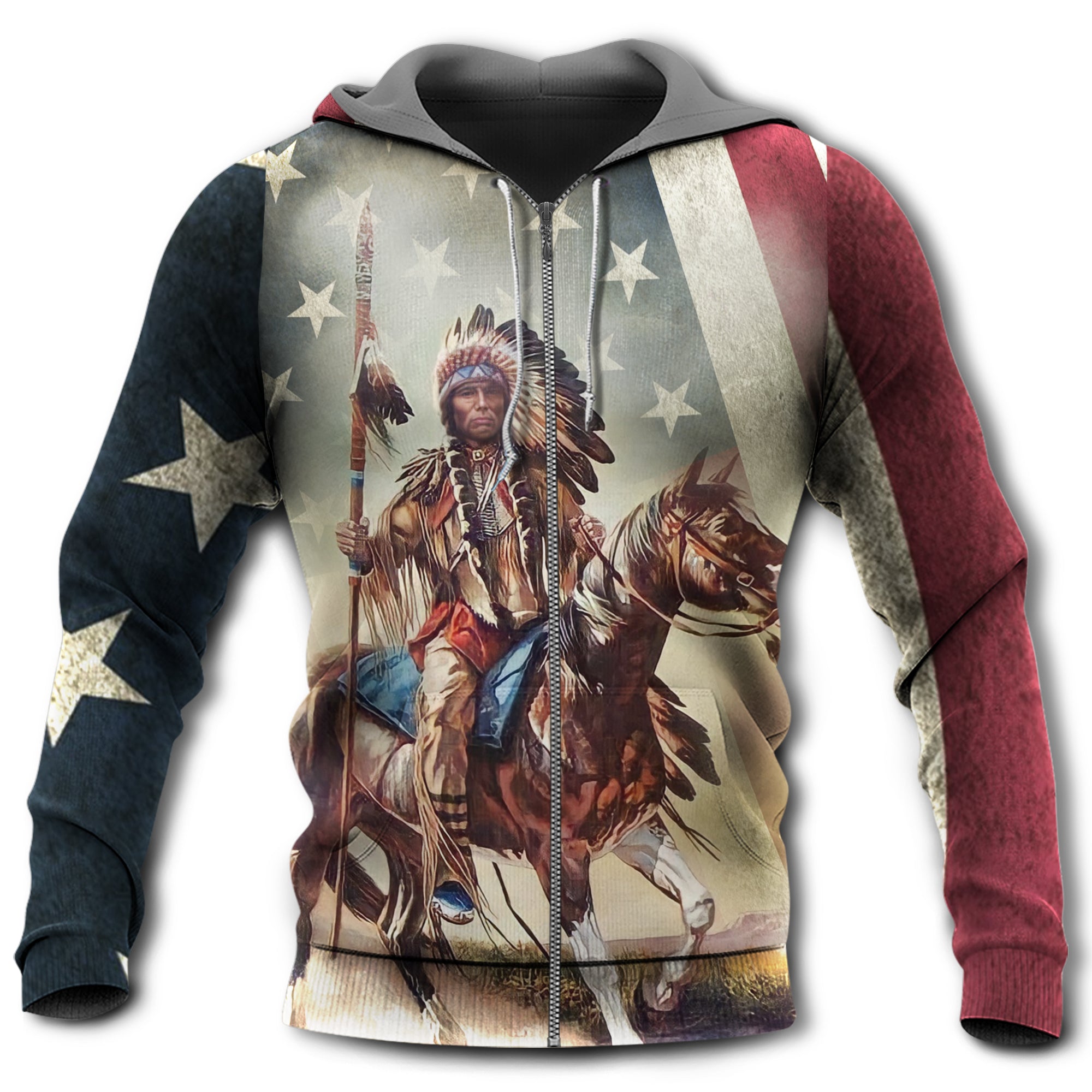 Native Horses Protect Place America - Hoodie 