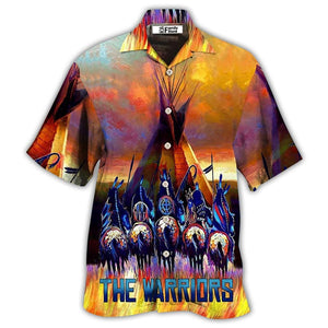 Native Pride Peaceful Forever The Warriors - Hawaiian Shirt