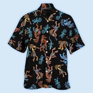 Native Style Love Peace Black Style - Hawaiian Shirt