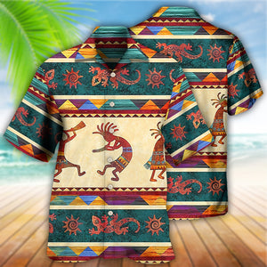 Native Style Love Peace Cool Pattern - Hawaiian Shirt