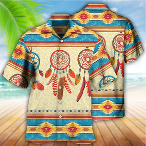 Native Style Love Peace Dreamcatcher - Hawaiian Shirt