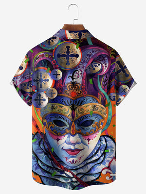 Mardi Gras Mask Art - Hawaiian Shirt