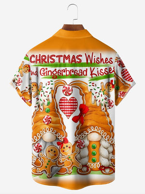 Christmas Gnome Gingerbread Kisses - Hawaiian Shirt