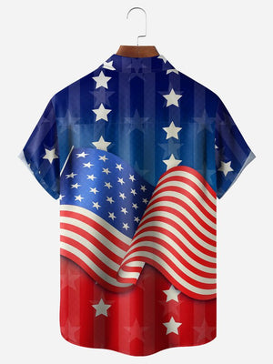 Independence Day American Flag - For Men And Women - Hawaiian Shirt