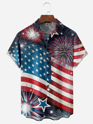 Independence Day Flag America - For Men And Women - Hawaiian Shirt