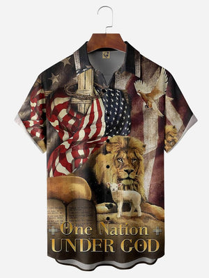 Independence Day One Nation Under God - Hawaiian Shirt