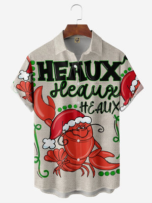 Christmas Lobster Heaux - Hawaiian Shirt